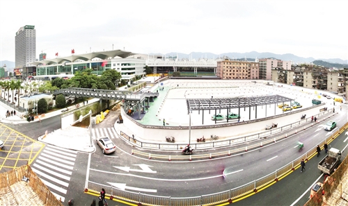 福州火车站南广场出站口 昨日正式恢复使用