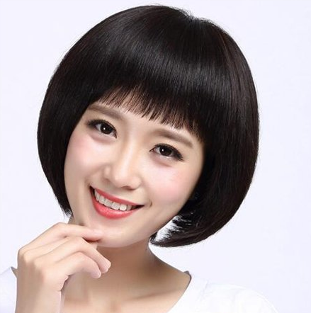 圆脸显瘦发型图片 鸡窝头短发不错