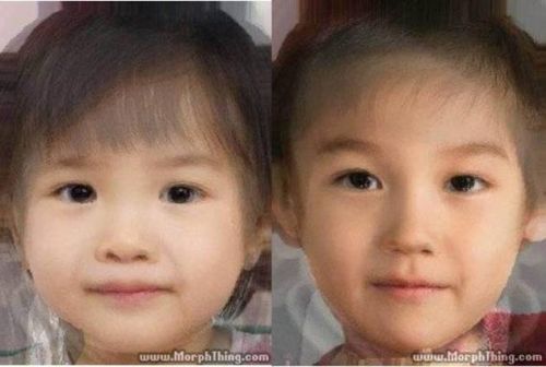 宋慧乔宋仲基子女后代合成照曝光 眼大鼻挺似混血儿